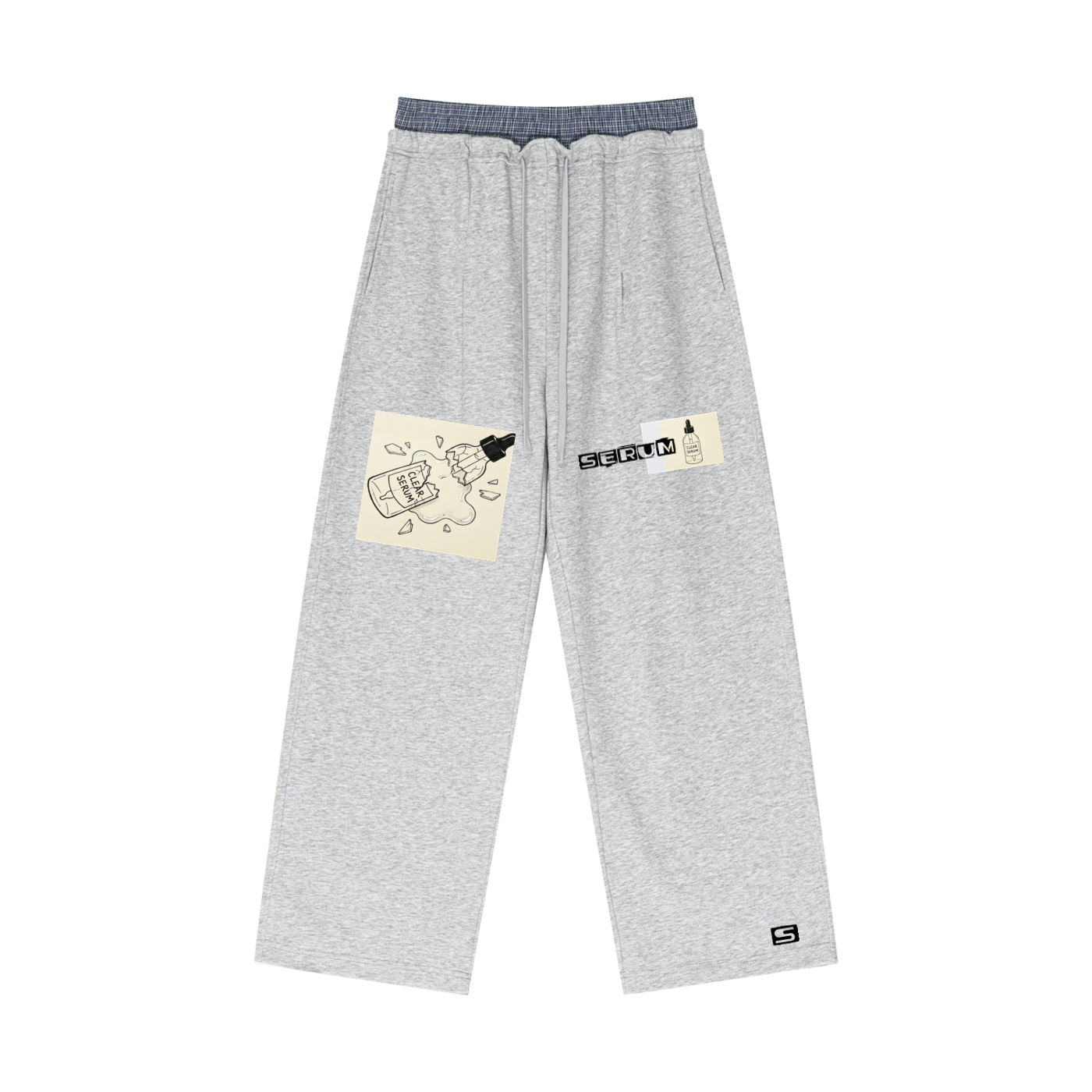 Clear SERUM grey contrast sweatpants