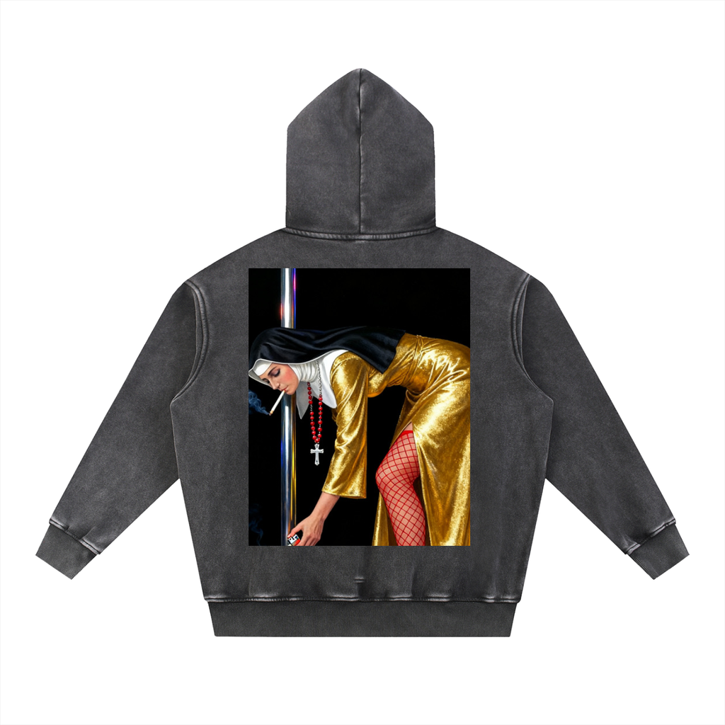 Clear SERUM black hoodie