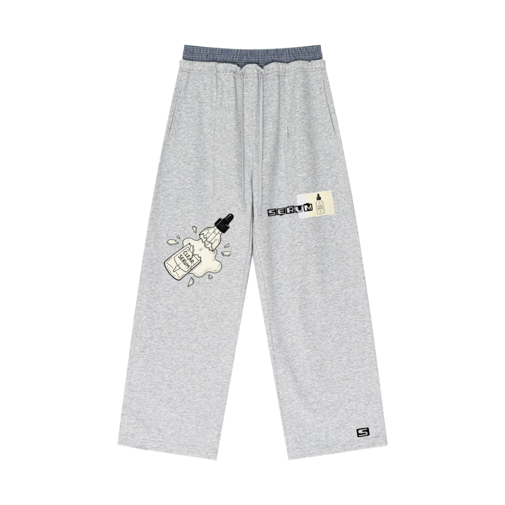 Clear SERUM grey contrast sweatpants