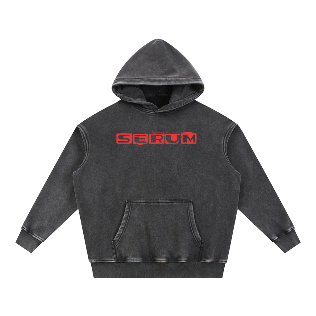 Clear SERUM black hoodie