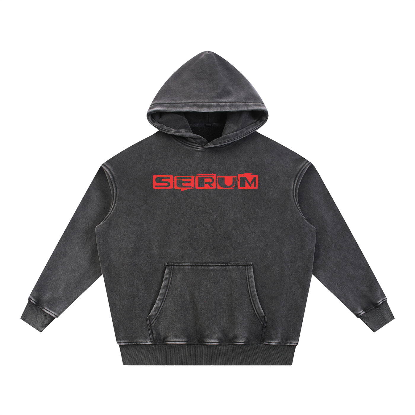 Clear SERUM black hoodie