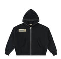 Clear SERUM full zip hoodie black