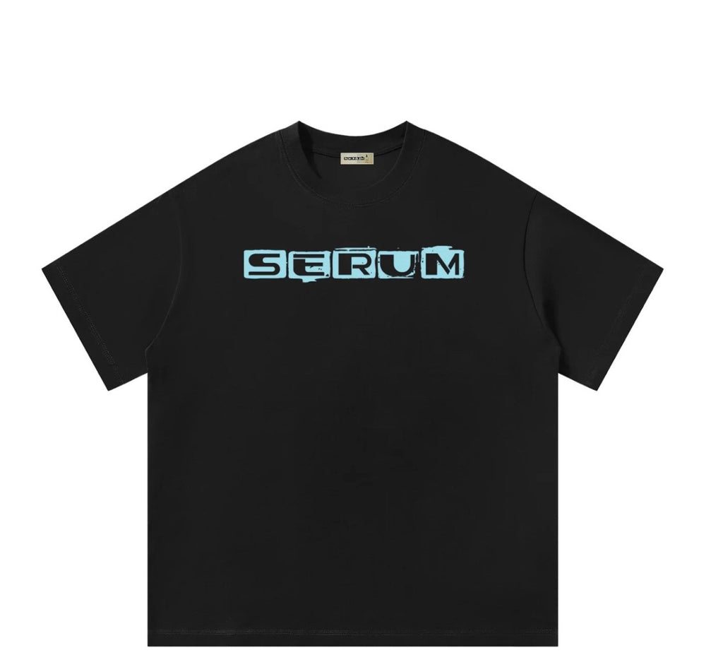 Clear intact SERUM bottle Black T-Shirt