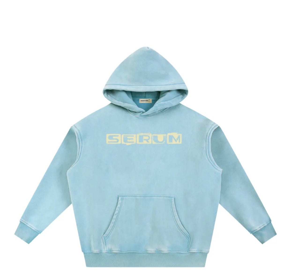 Clear SERUM blue hoodie