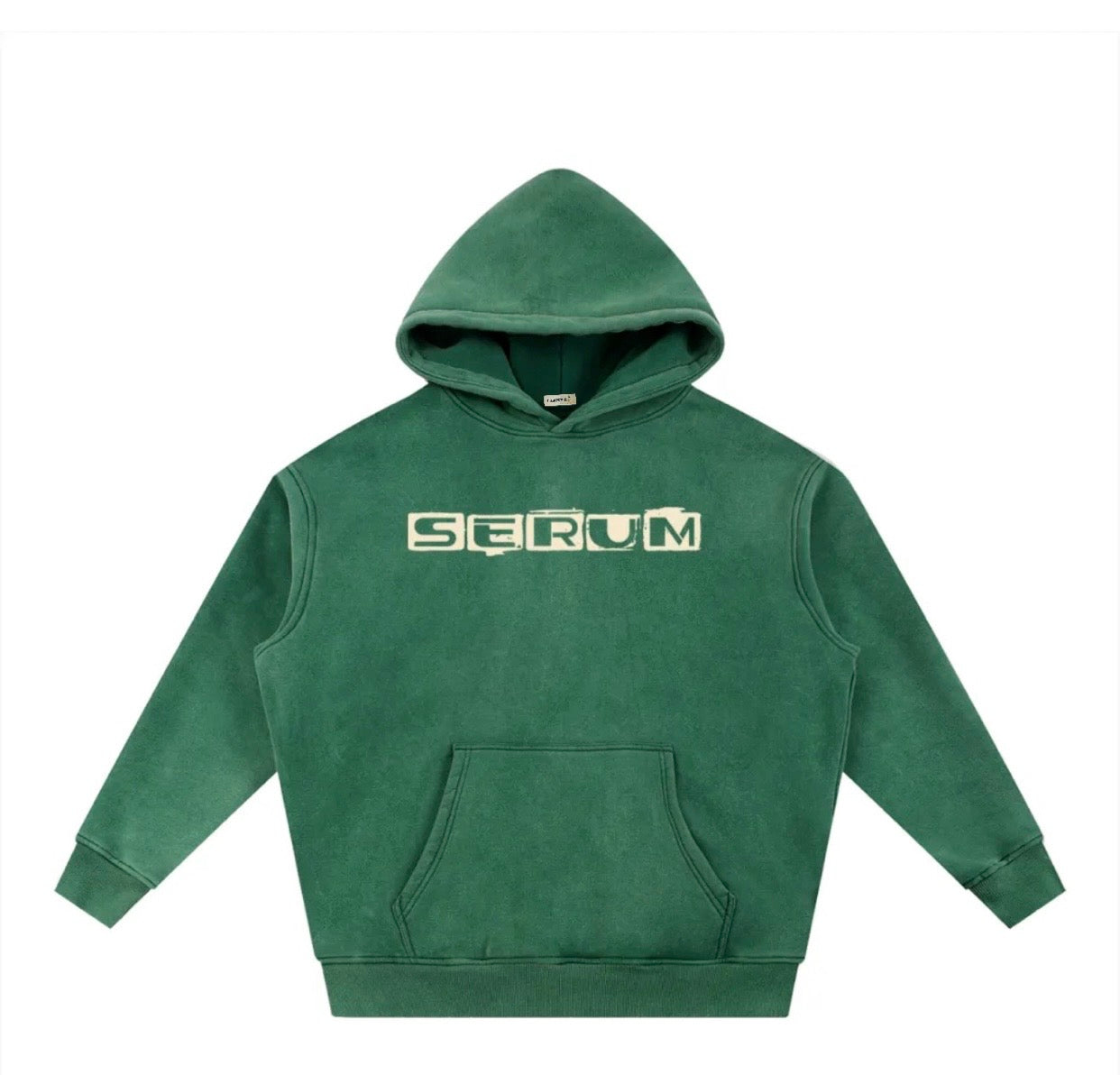 Clear SERUM green hoodie