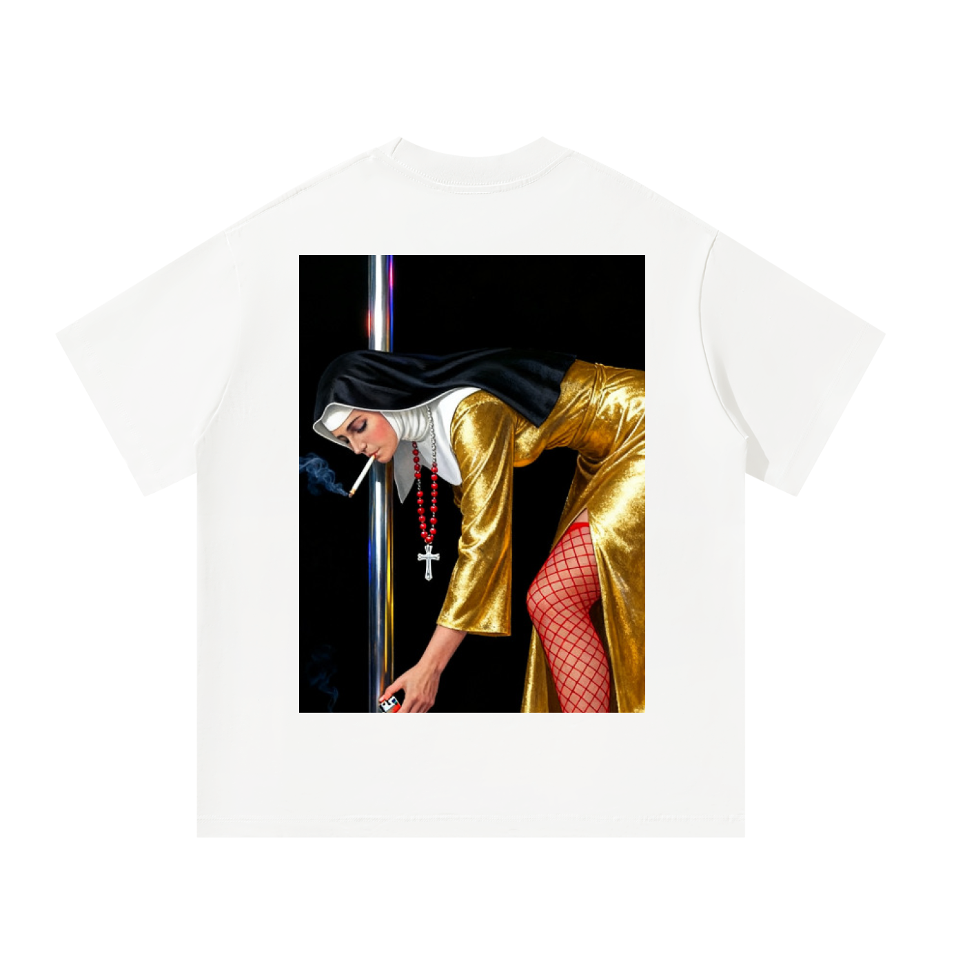 Clear SERUM box logo T-Shirt white