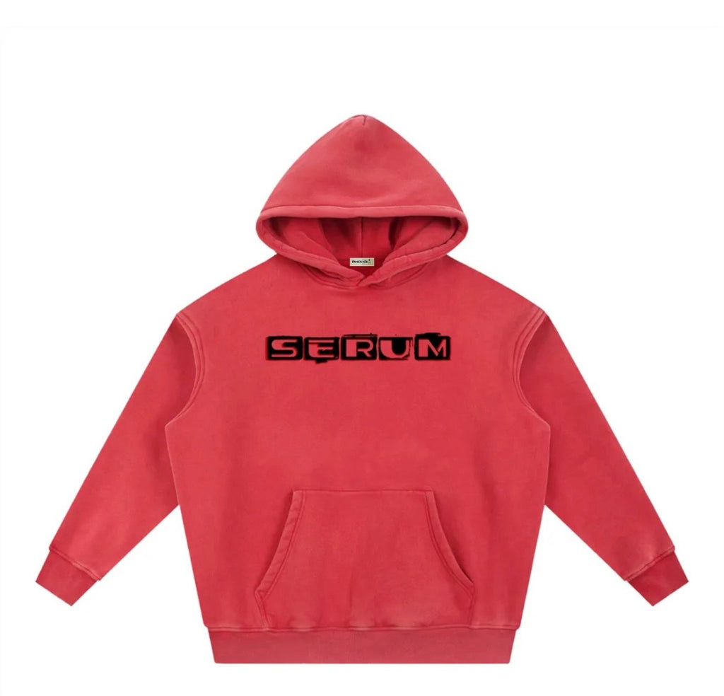 Clear SERUM red hoodie