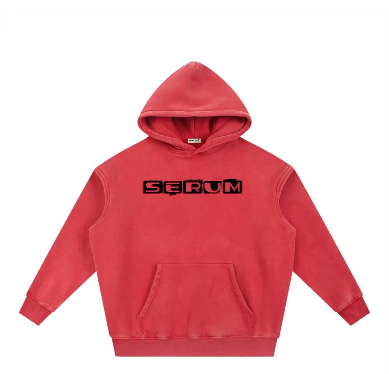 Clear SERUM red hoodie